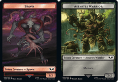 Spawn (016) // Astartes Warrior (012) Double-Sided Token - Surge Foil